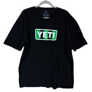 Yeti T-Shirt Mens XL Black 100% Cotton Graphic Crew Neck Short Sleeve Pullover